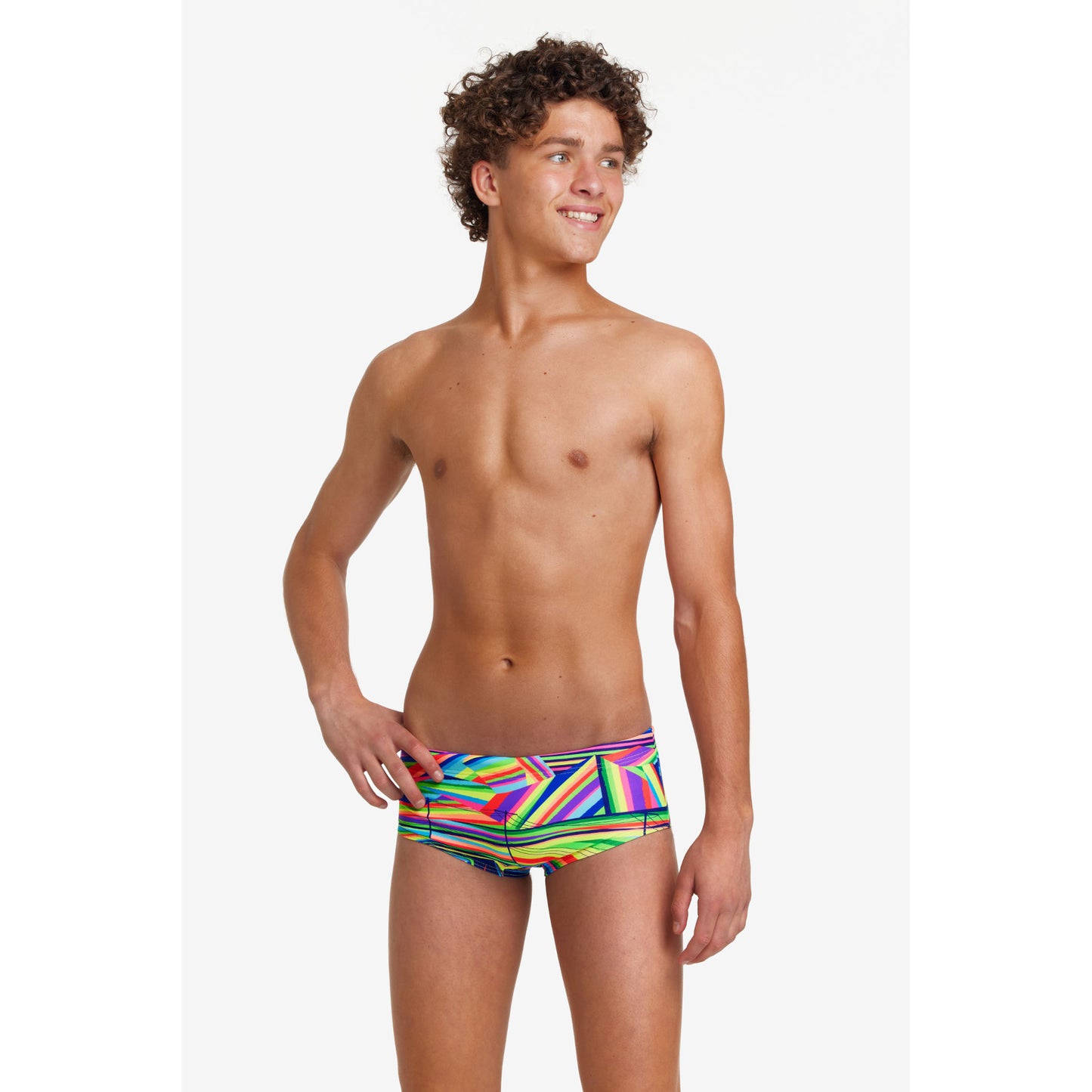 Funky Trunks Jungs Badehose Sidewinder Land Lines