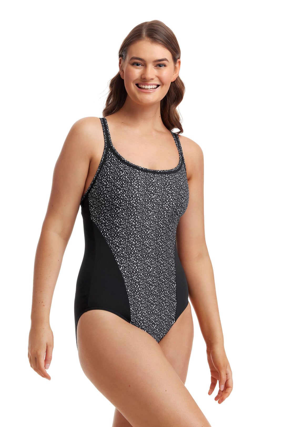 Funkita Badeanzug Figurformend Locked In Lucy Spickled