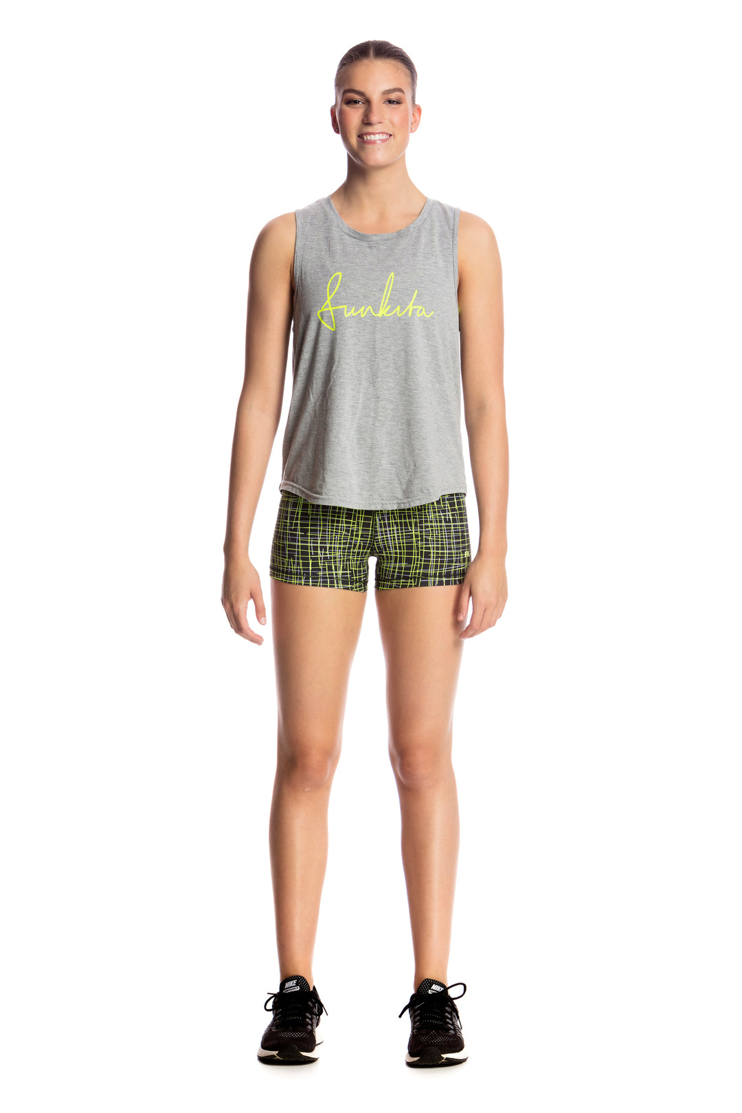 Funkita Tanktop Hank The Tank Grey Scribble