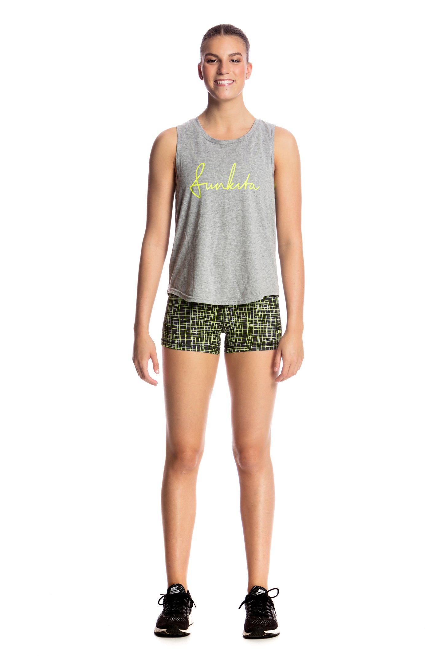 Funkita Tanktop Hank The Tank Grey Scribble