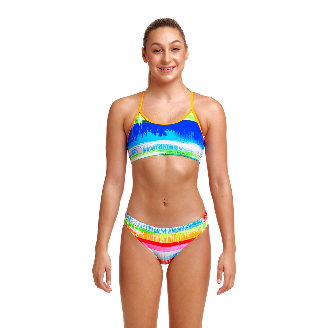 Funkita Girls Bikini Set Racerback Dye Hard