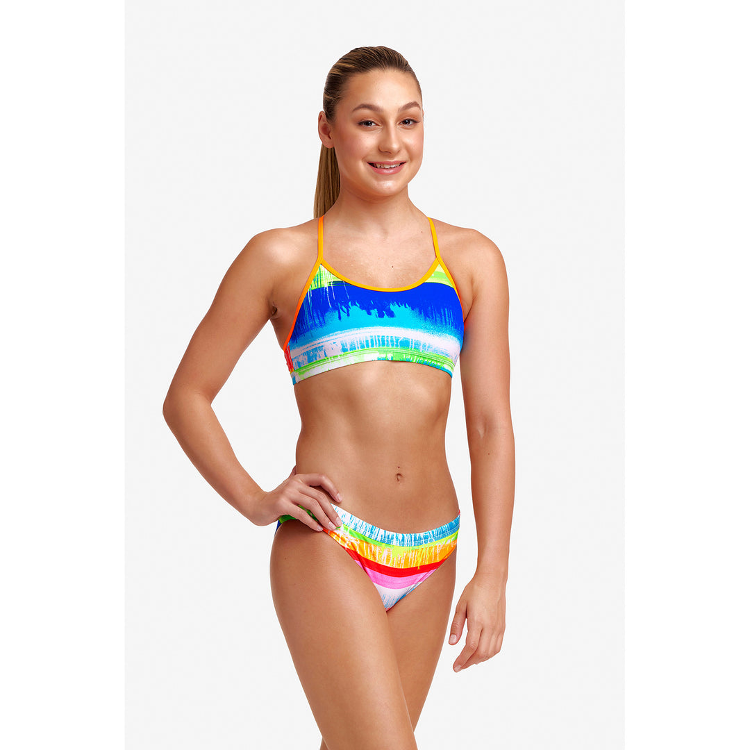 Funkita Girls Bikini Set Racerback Dye Hard