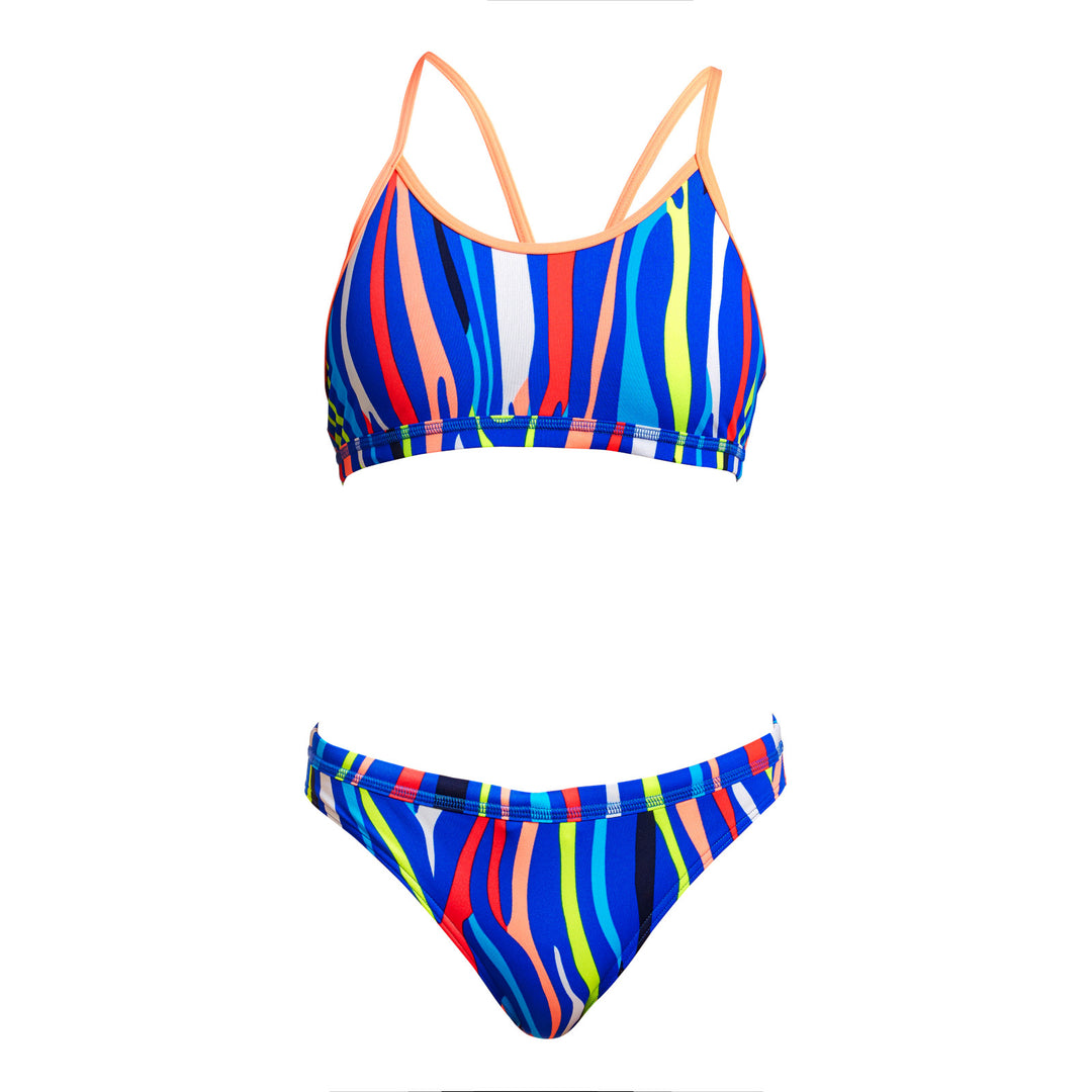Funkita Girls Bikini Set Racerback Raw Hide