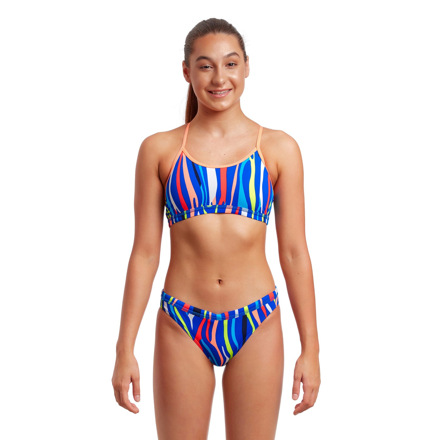 Funkita Girls Bikini Set Racerback Raw Hide
