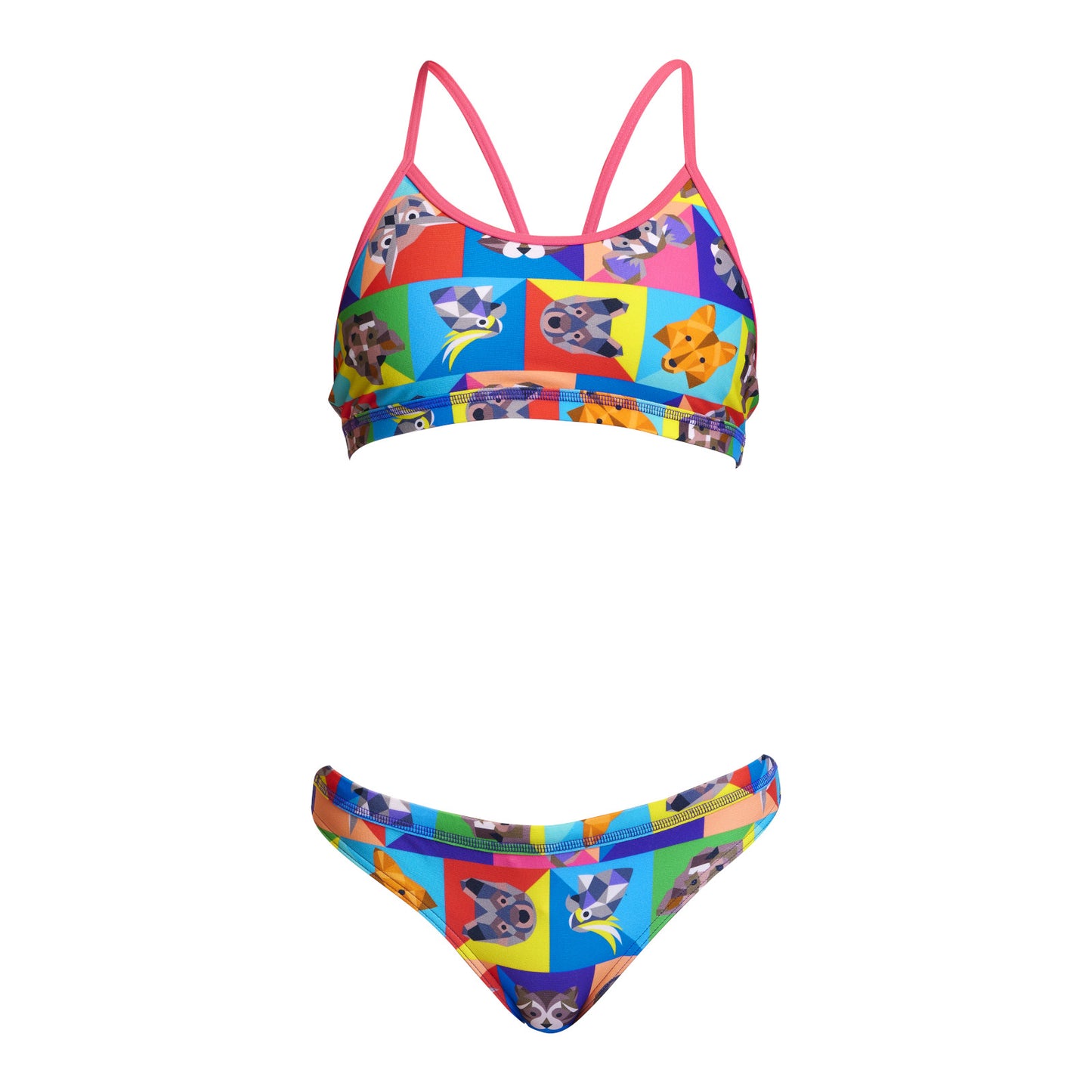 Funkita Girls Bikini Set Racerback Rat Pack