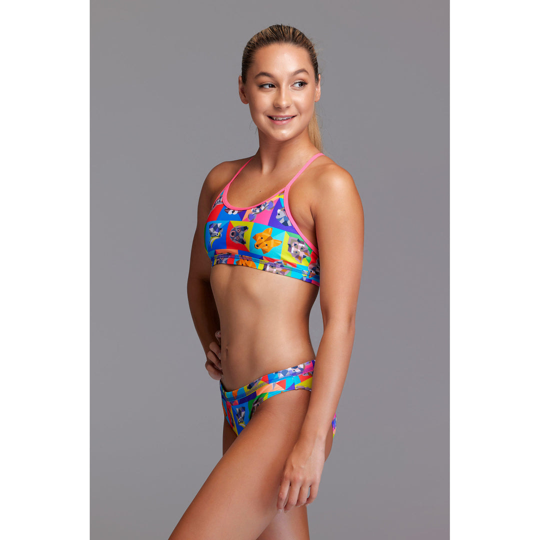 Funkita Girls Bikini Set Racerback Rat Pack