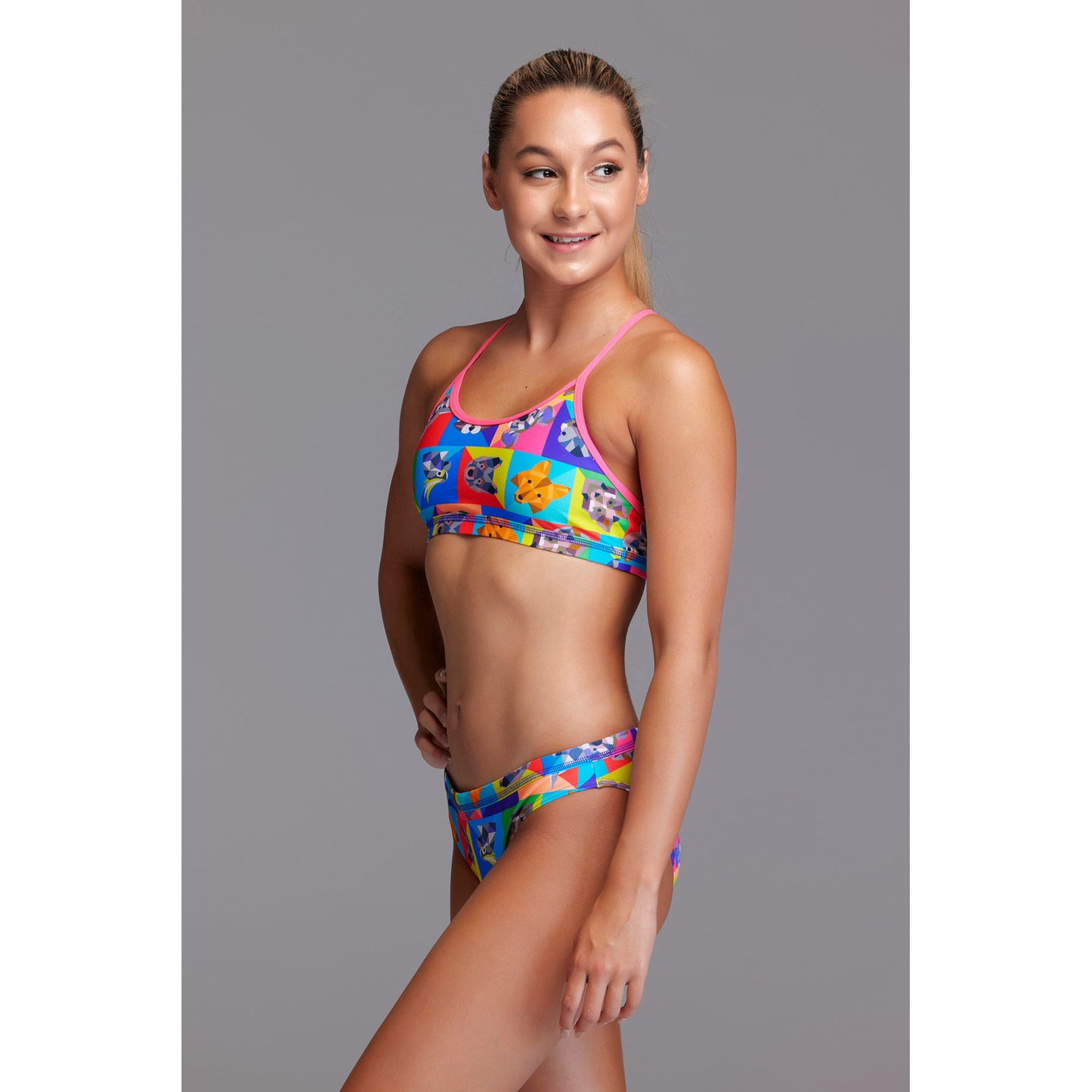 Funkita Girls Bikini Set Racerback Rat Pack