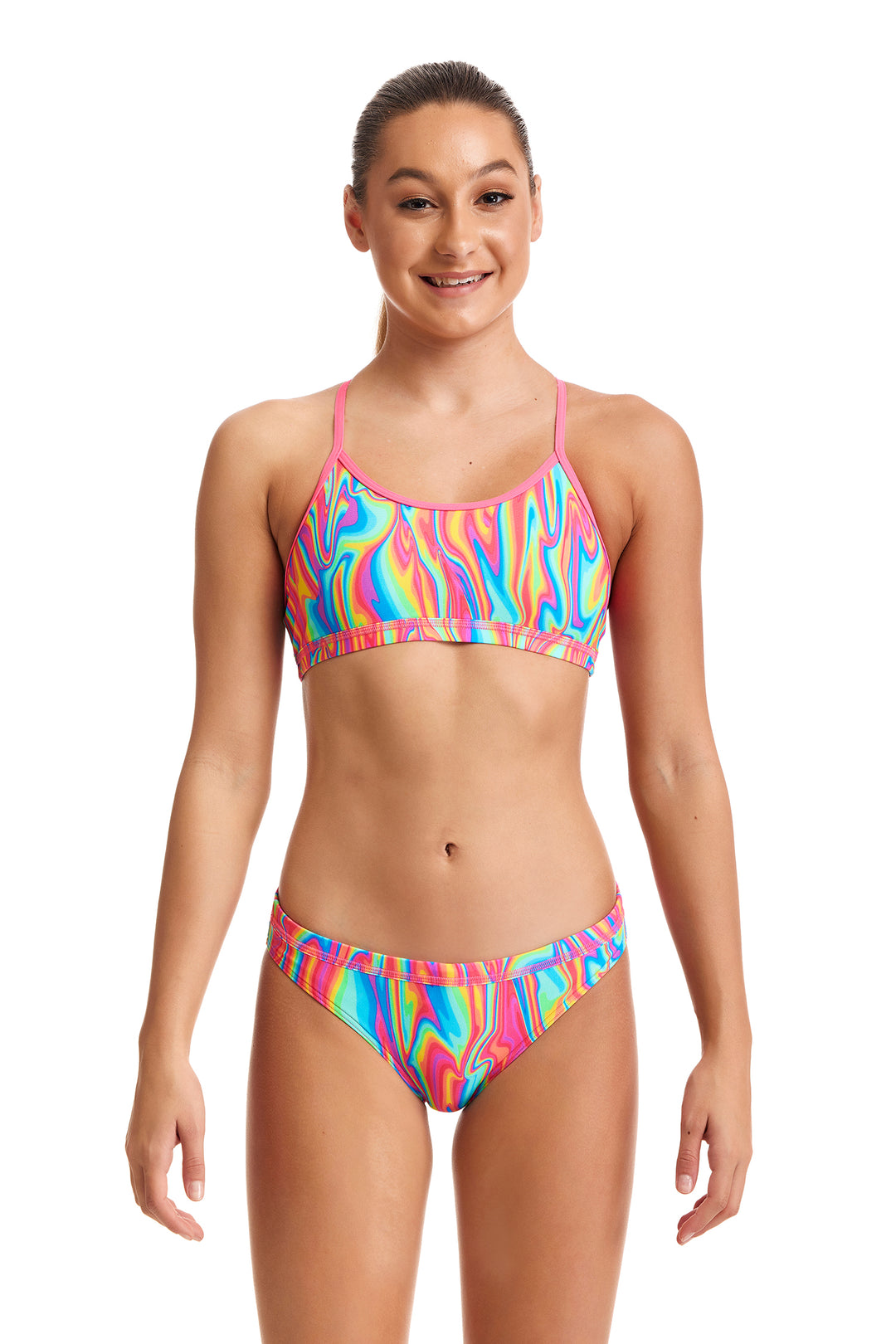 Funkita Girls Bikini Set Racerback Moon Shine