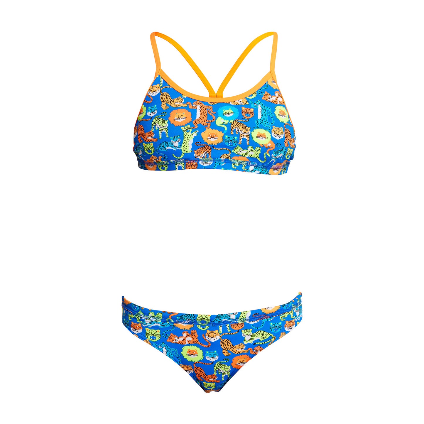 Funkita Girls Bikini Set Racerback Big Cat Bash