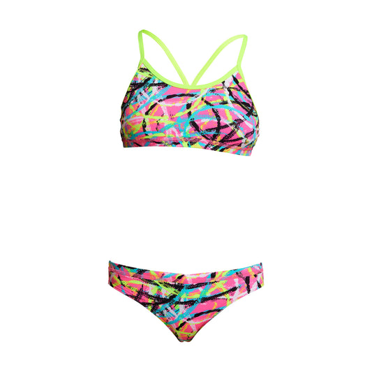 Funkita Girls Bikini Set Racerback Donut Delight