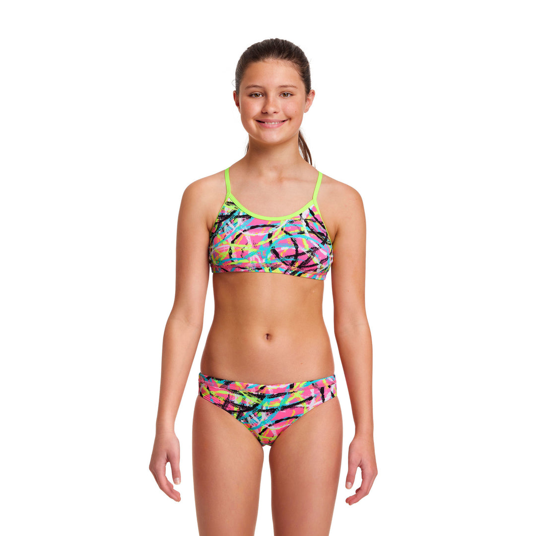 Funkita Girls Bikini Set Racerback Donut Delight