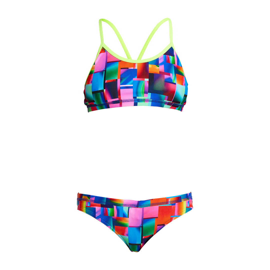 Funkita Girls Bikini Set Racerback Patch Panels