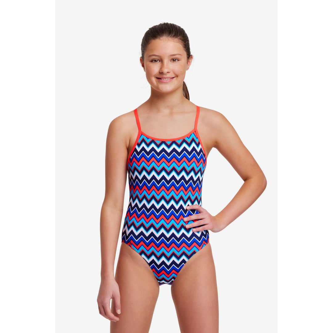 Funkita Girls Badeanzug Diamond Back Nautical Mile