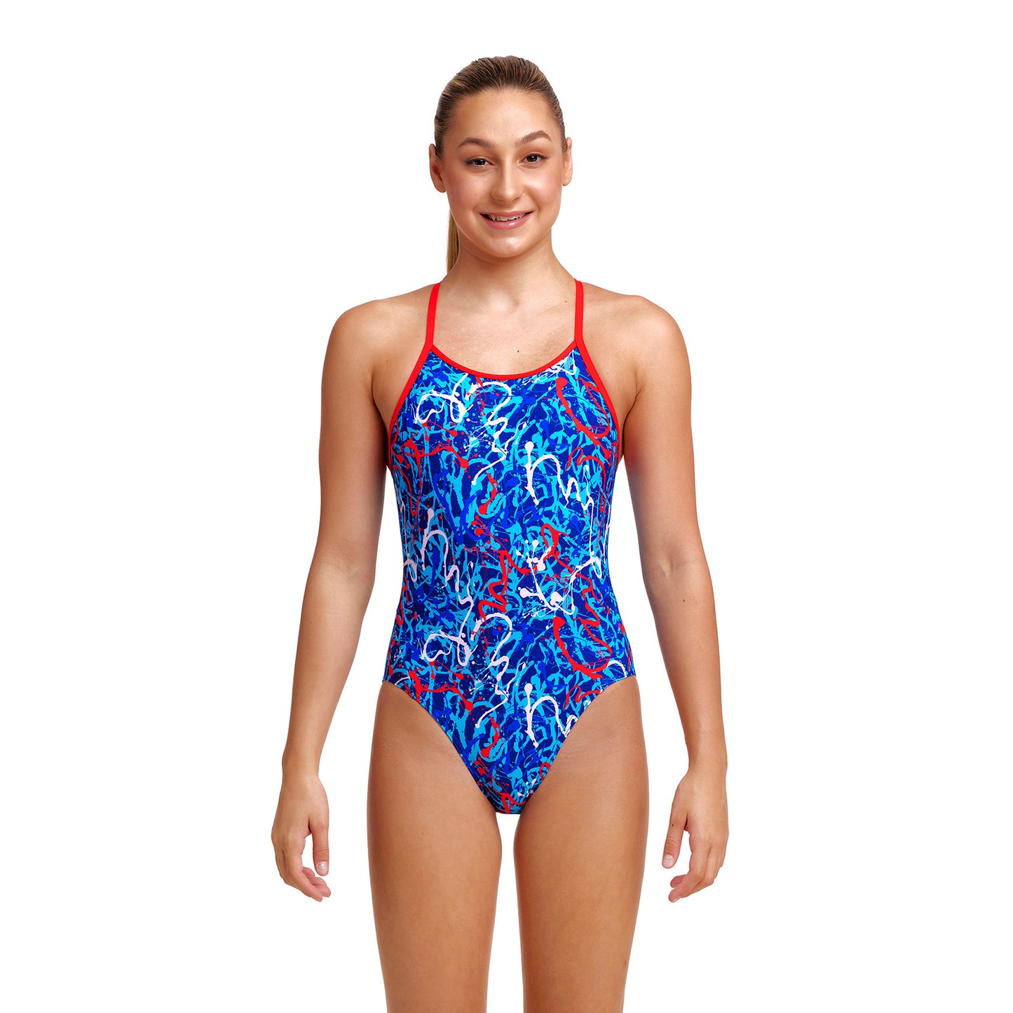 Funkita Girls Badeanzug Diamond Back Mr Squiggle