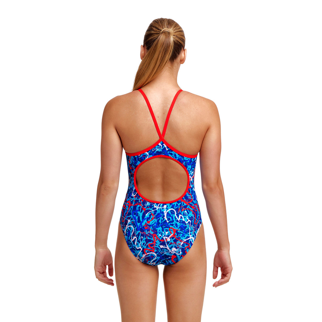 Funkita Girls Badeanzug Diamond Back Mr Squiggle