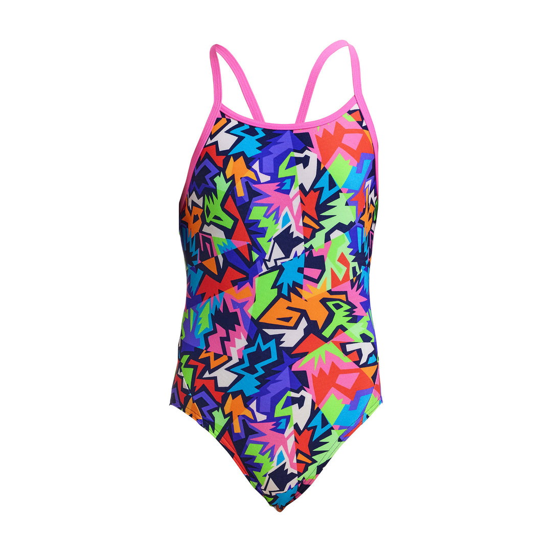 Funkita Girls Badeanzug Diamond Back Sharp Edges