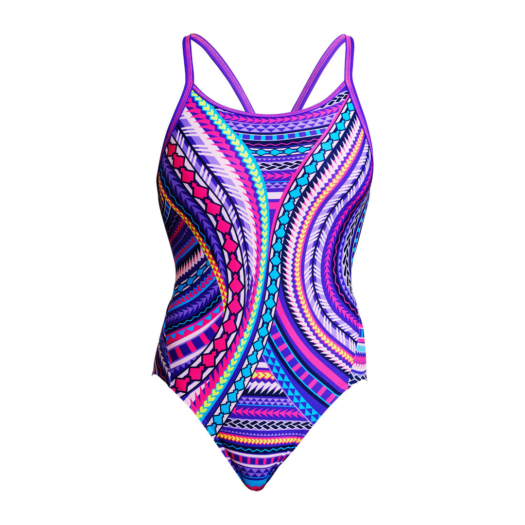 Funkita Damen Badeanzug Diamond Back Fantasy Flight