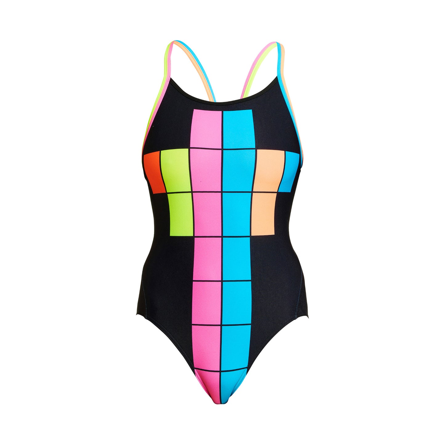 Funkita Damen Badeanzug Diamond Back Building Blocks