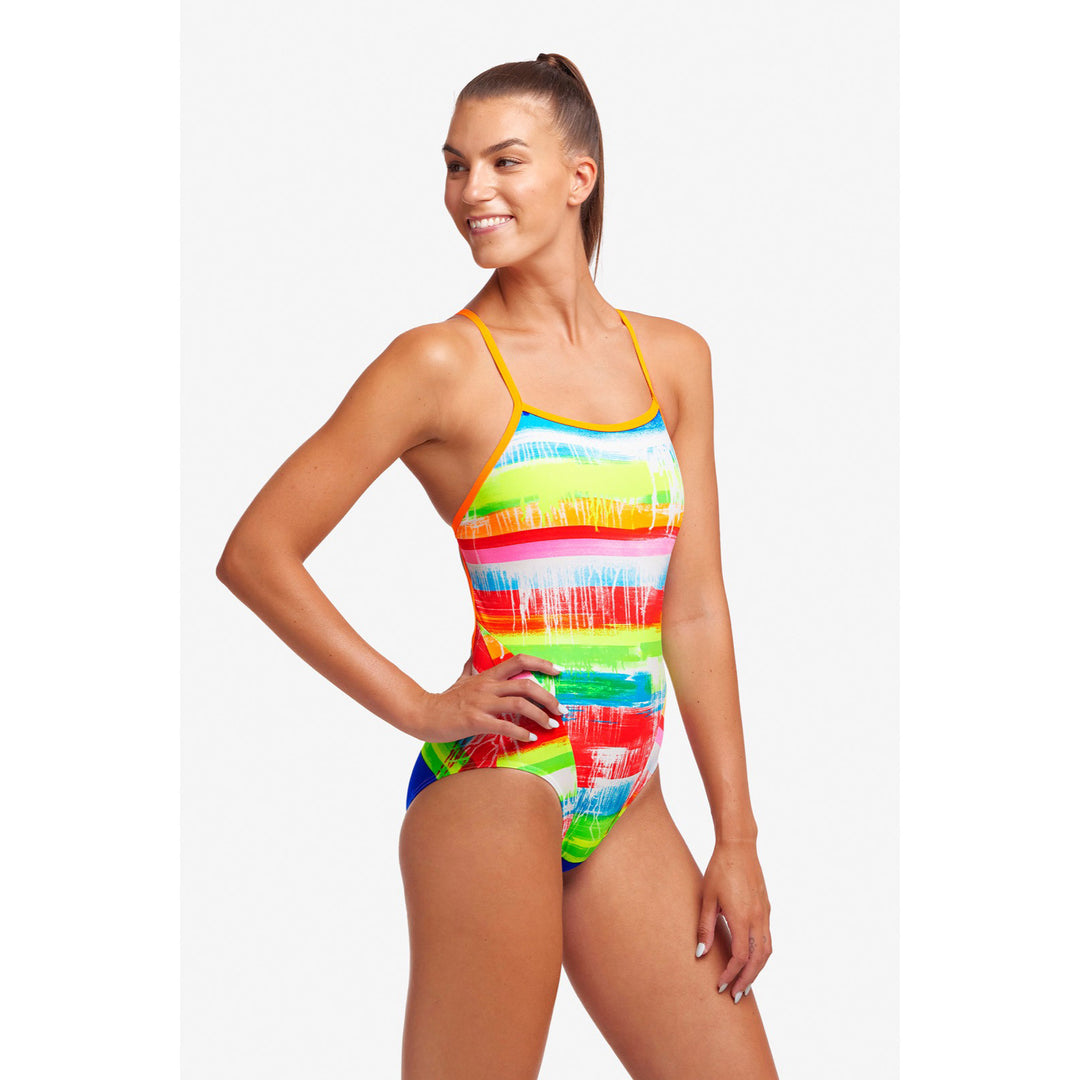 Funkita Damen Badeanzug Single Strap Lippy Love