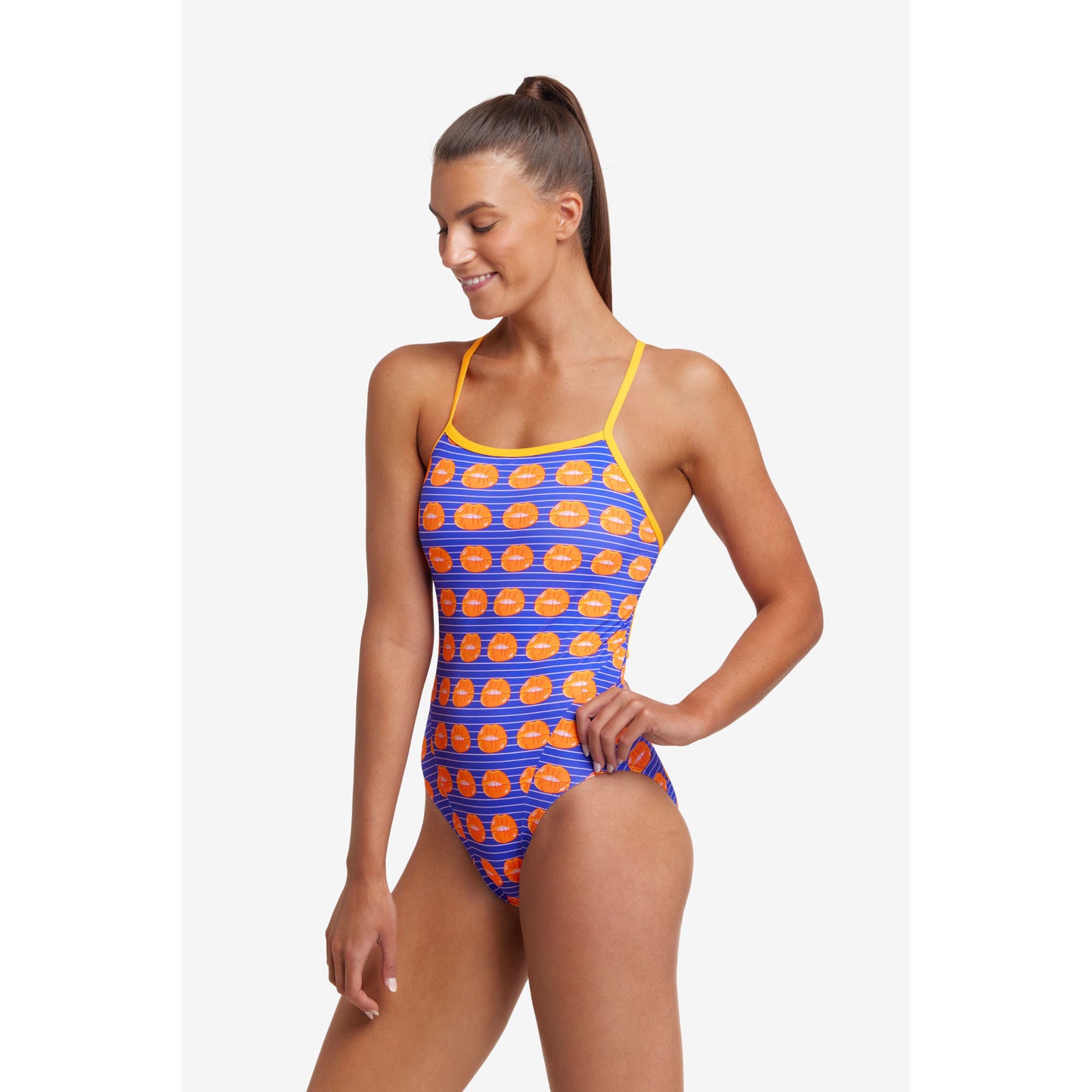 Funkita Damen Badeanzug Single Strap Dye Hard