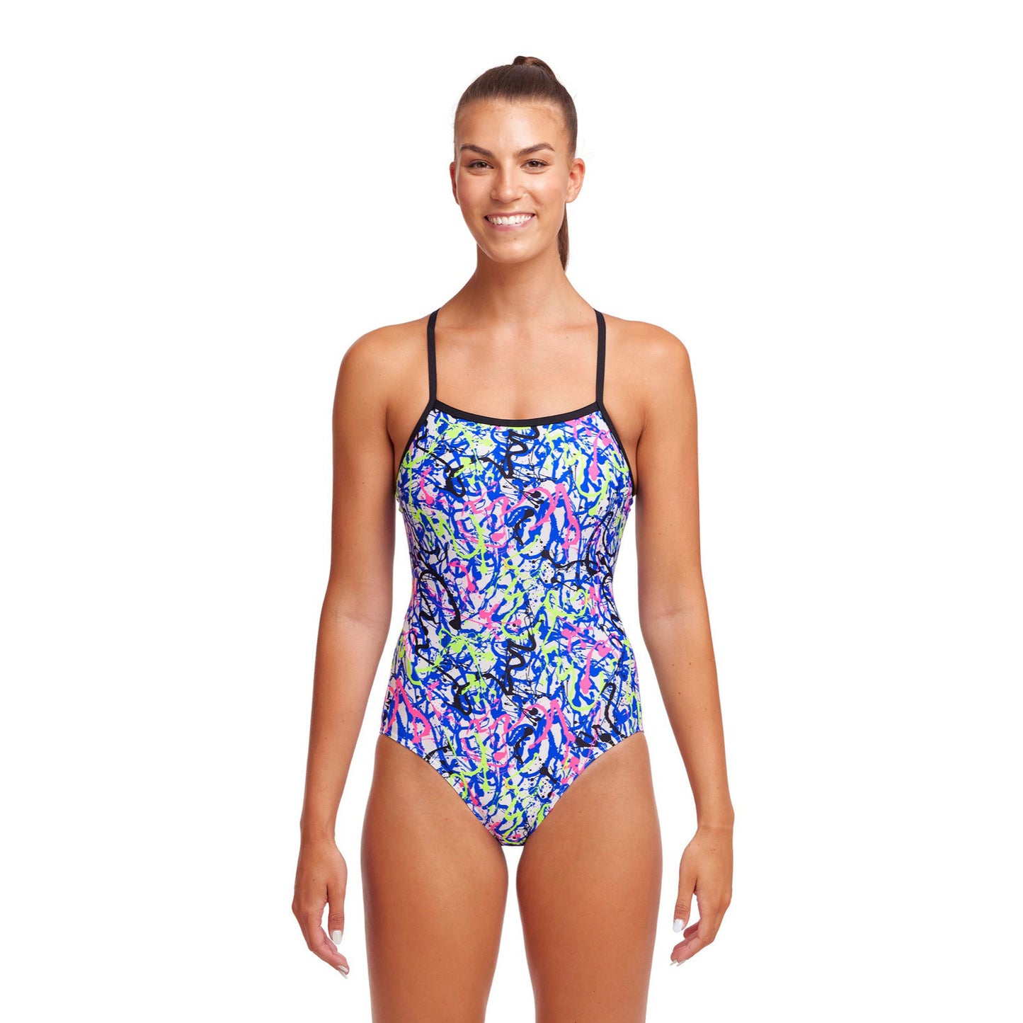Funkita Damen Badeanzug Single Strap Big Squig