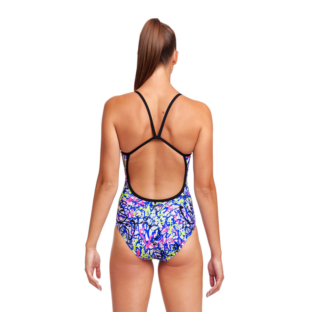 Funkita Damen Badeanzug Single Strap Big Squig