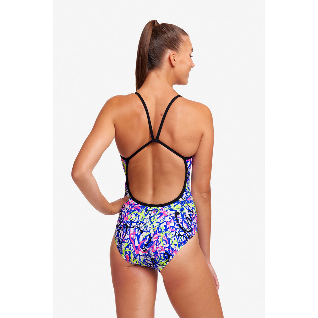 Funkita Damen Badeanzug Single Strap Big Squig