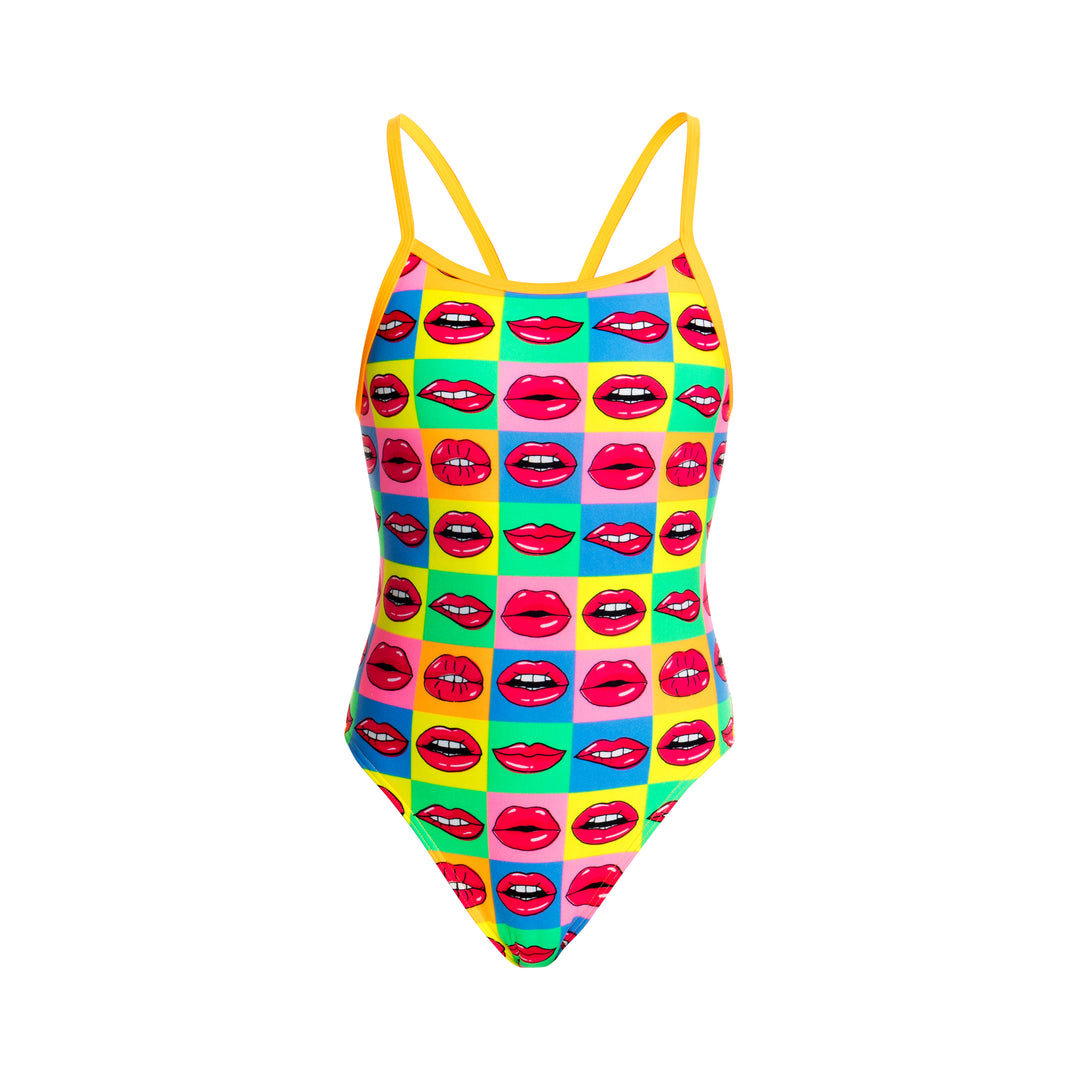 Funkita Girls Badeanzug Single Strap Hot Lips