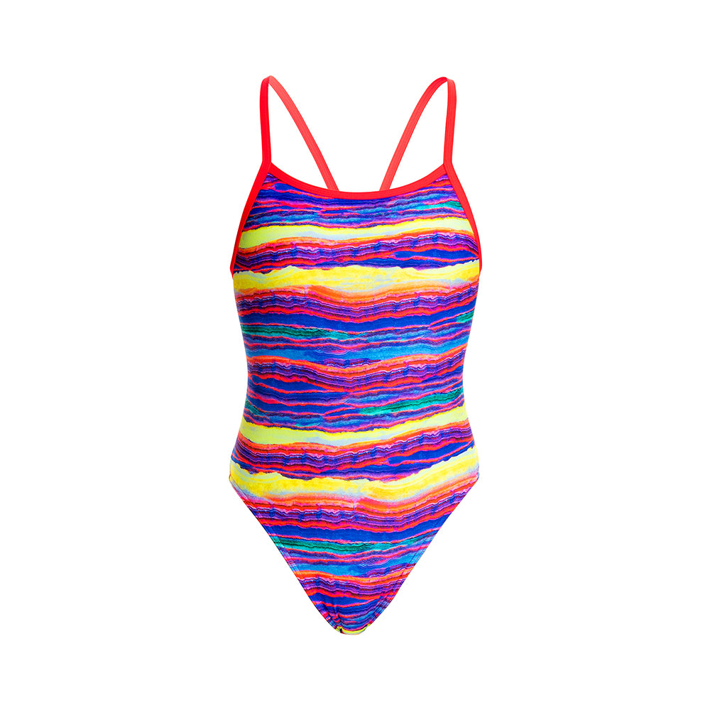Funkita Girls Badeanzug Single Strap Crystal Wave