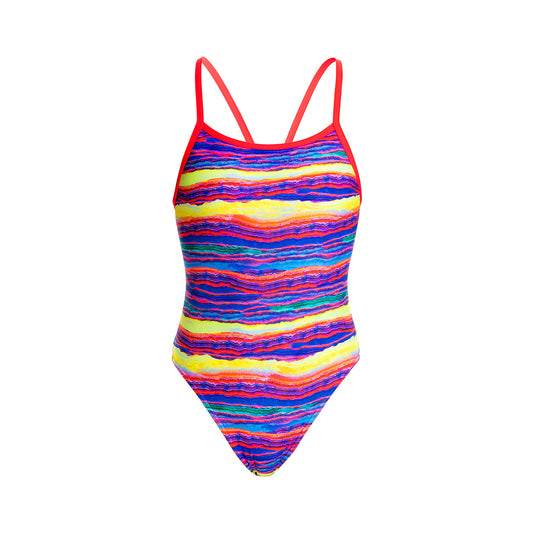 Funkita Girls Badeanzug Single Strap Crystal Wave