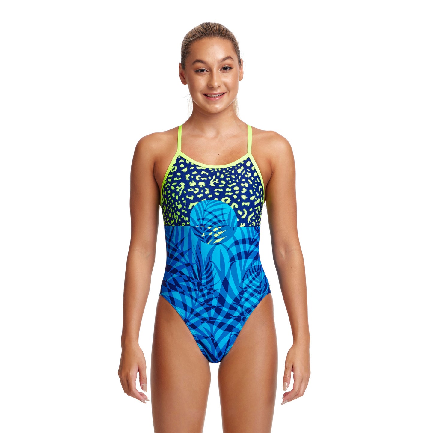 Funkita Girls Badeanzug Single Strap Purry Palm