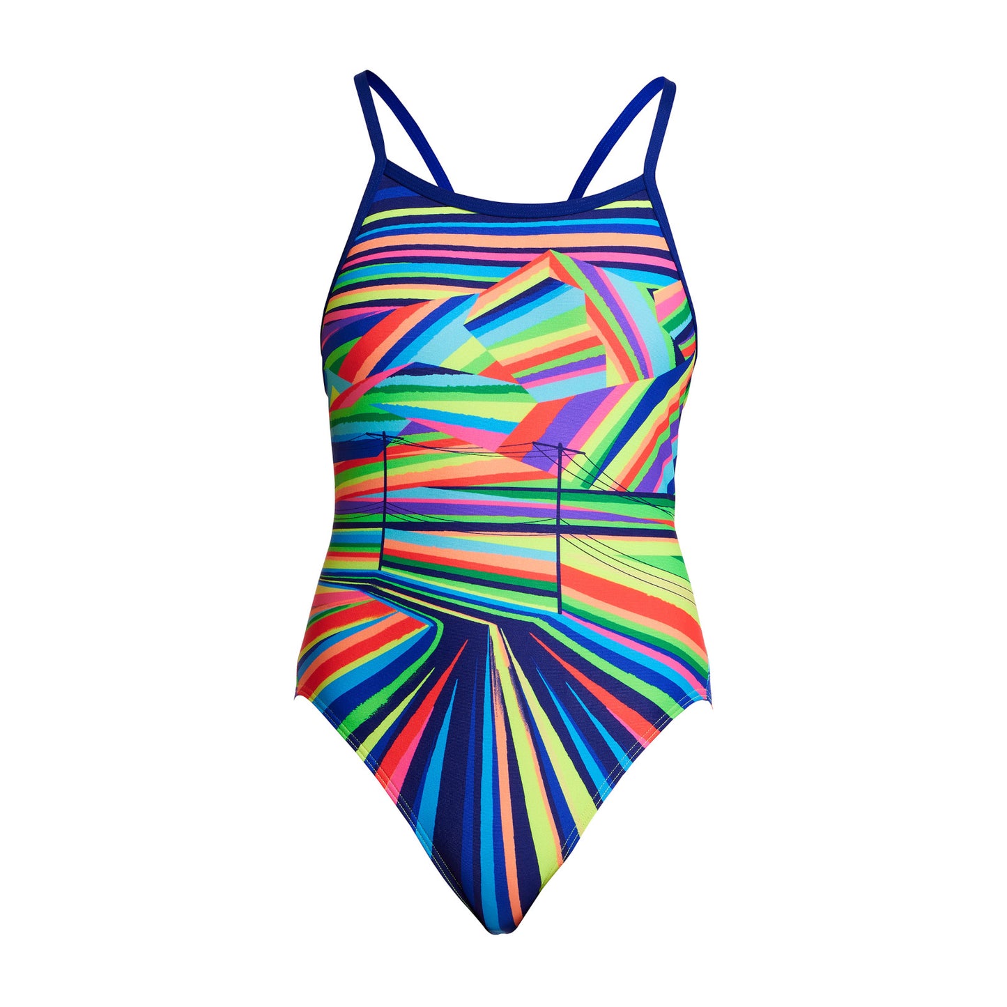 Funkita Girls Badeanzug Single Strap Land Lines
