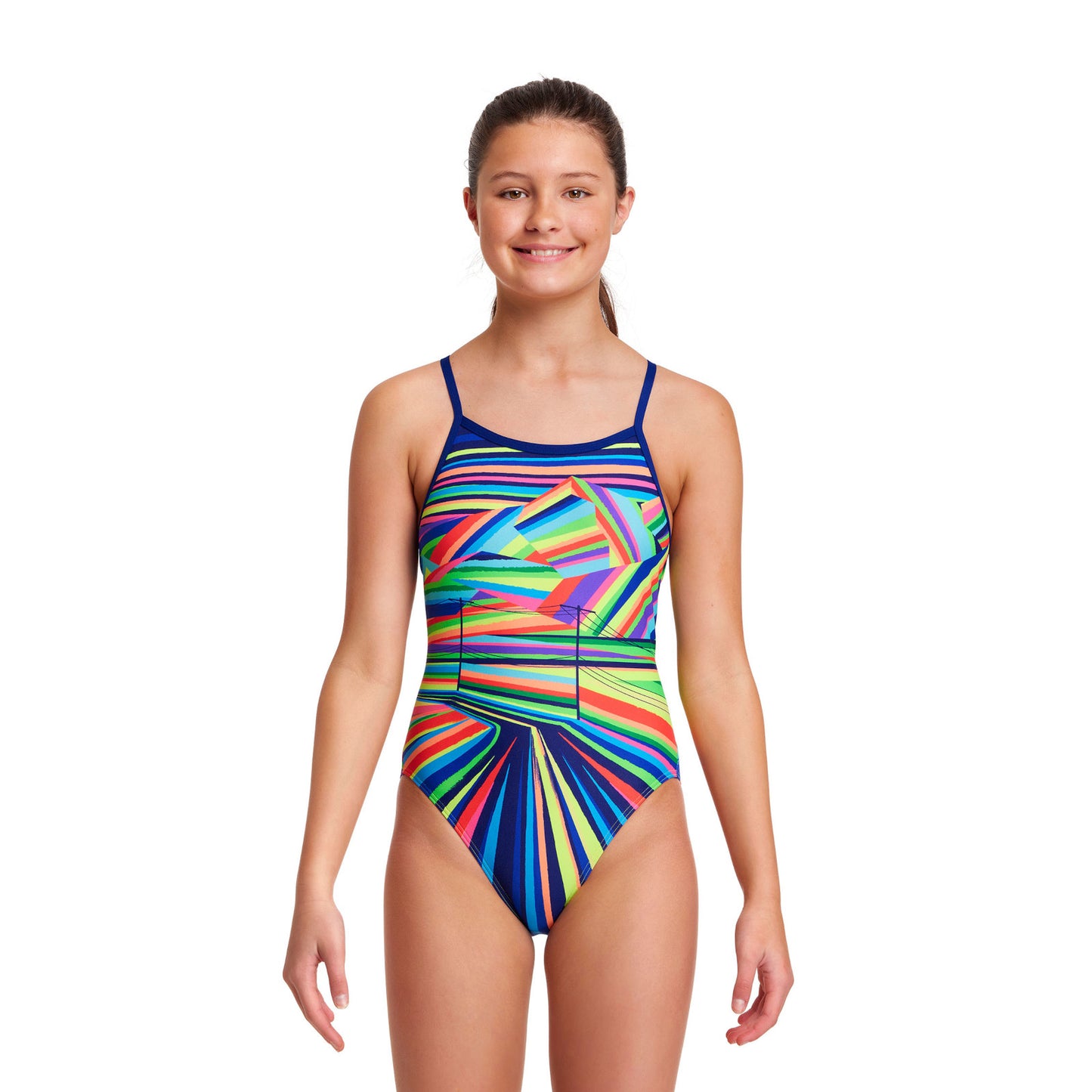 Funkita Girls Badeanzug Single Strap Land Lines