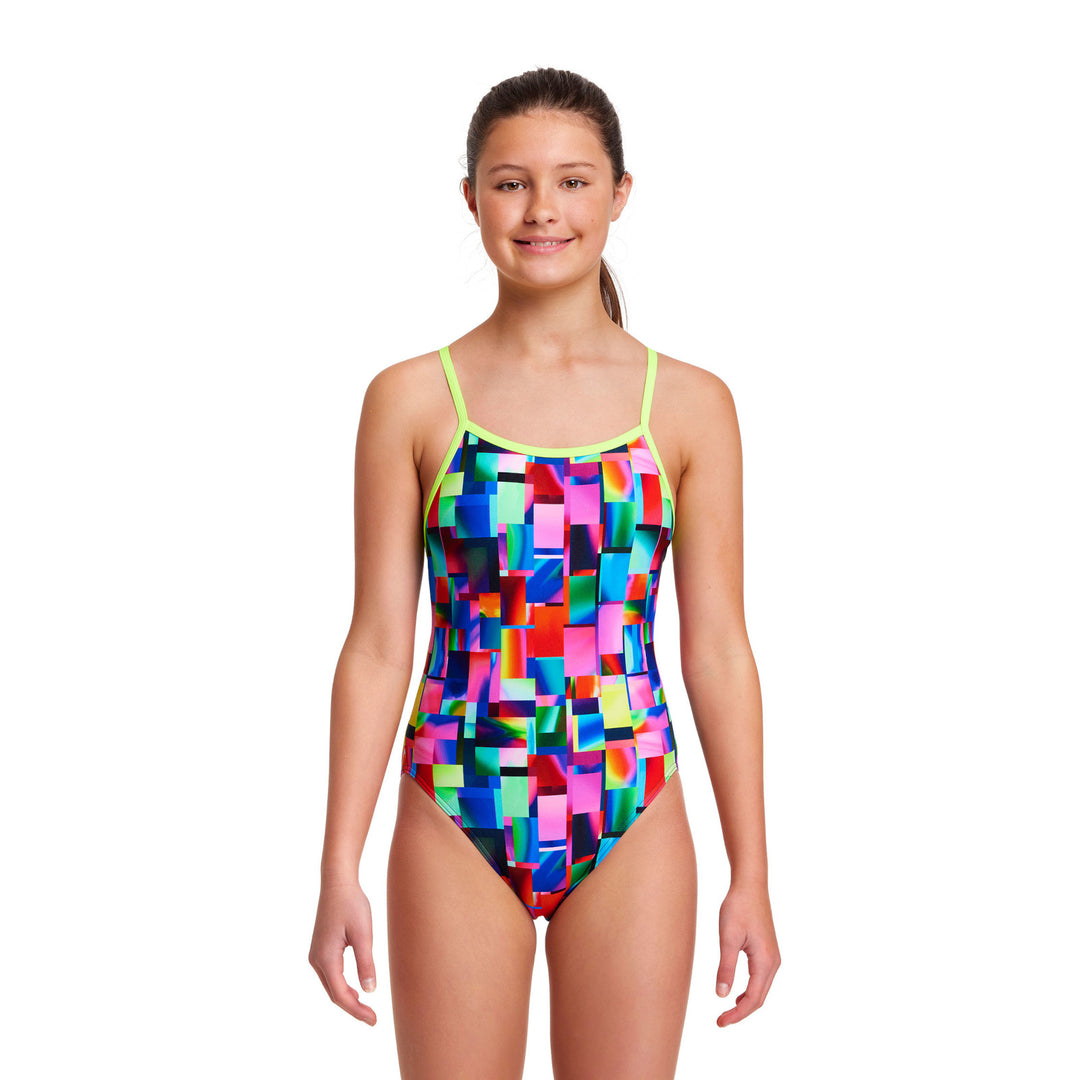 Funkita Girls Badeanzug Single Strap Patch Panels