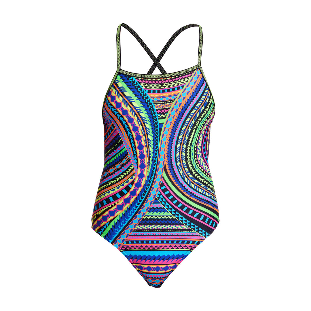 Funkita Girls Badeanzug Strapped in Tribal Revival