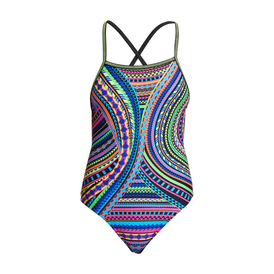 Funkita Girls Badeanzug Strapped in Tribal Revival