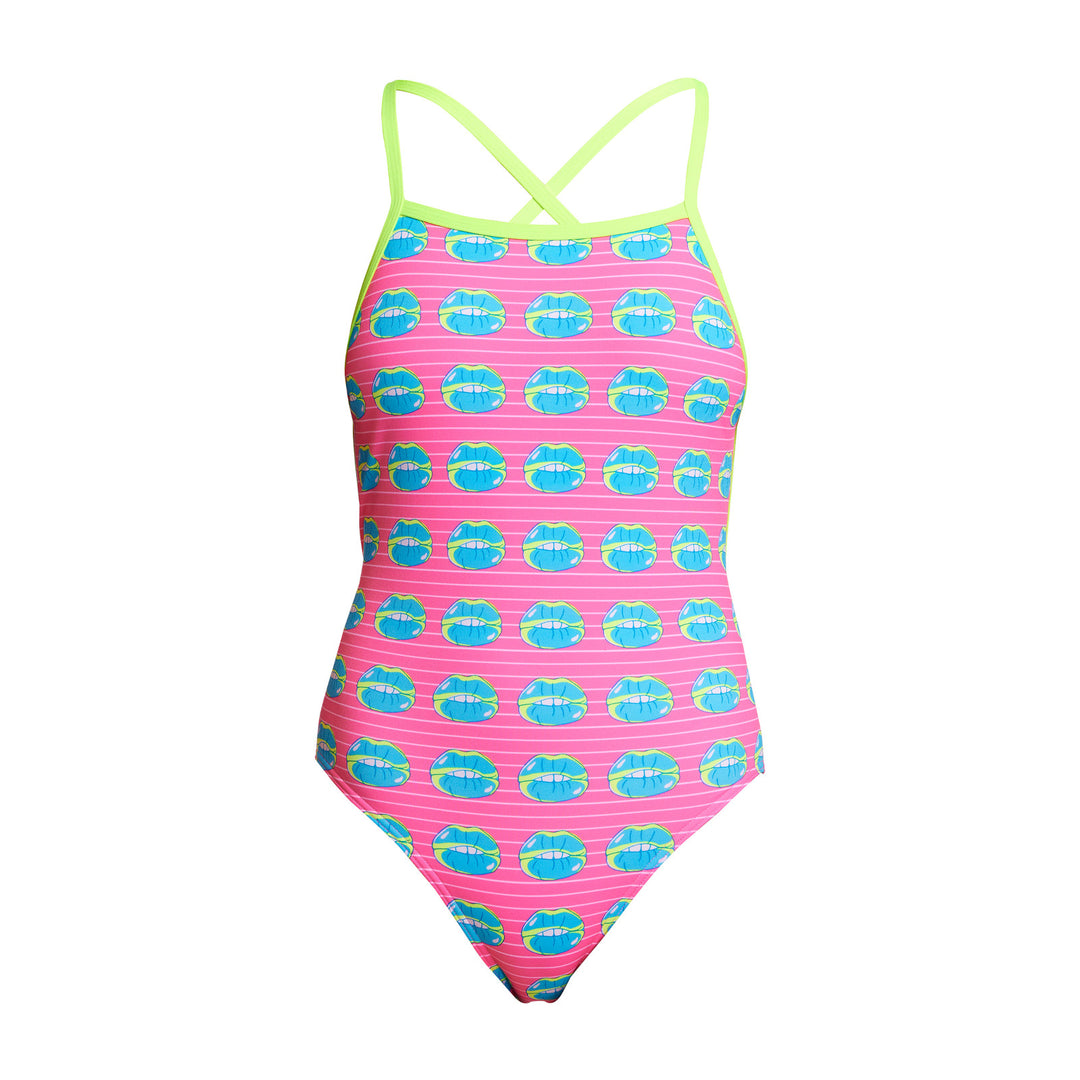 Funkita Girls Badeanzug Strapped in Kiss Kiss