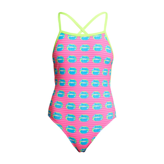 Funkita Girls Badeanzug Strapped in Kiss Kiss