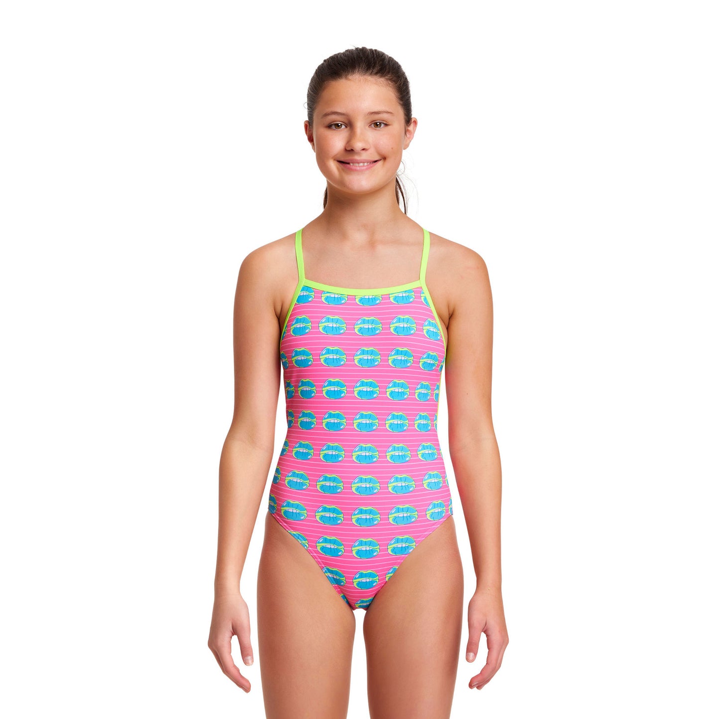 Funkita Girls Badeanzug Strapped in Kiss Kiss