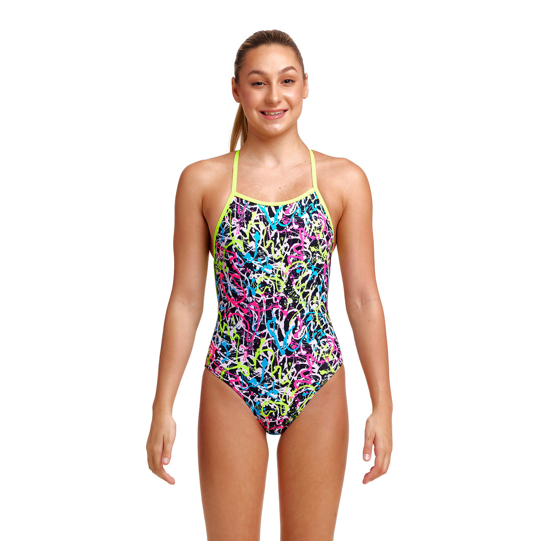 Funkita Girls Badeanzug Strapped in Messed Up