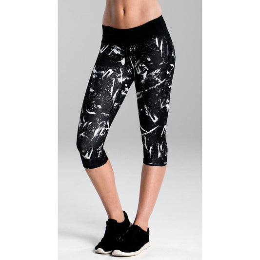 Funktia Damen Sportleggins Rapid Racer 3/4 Night Fire