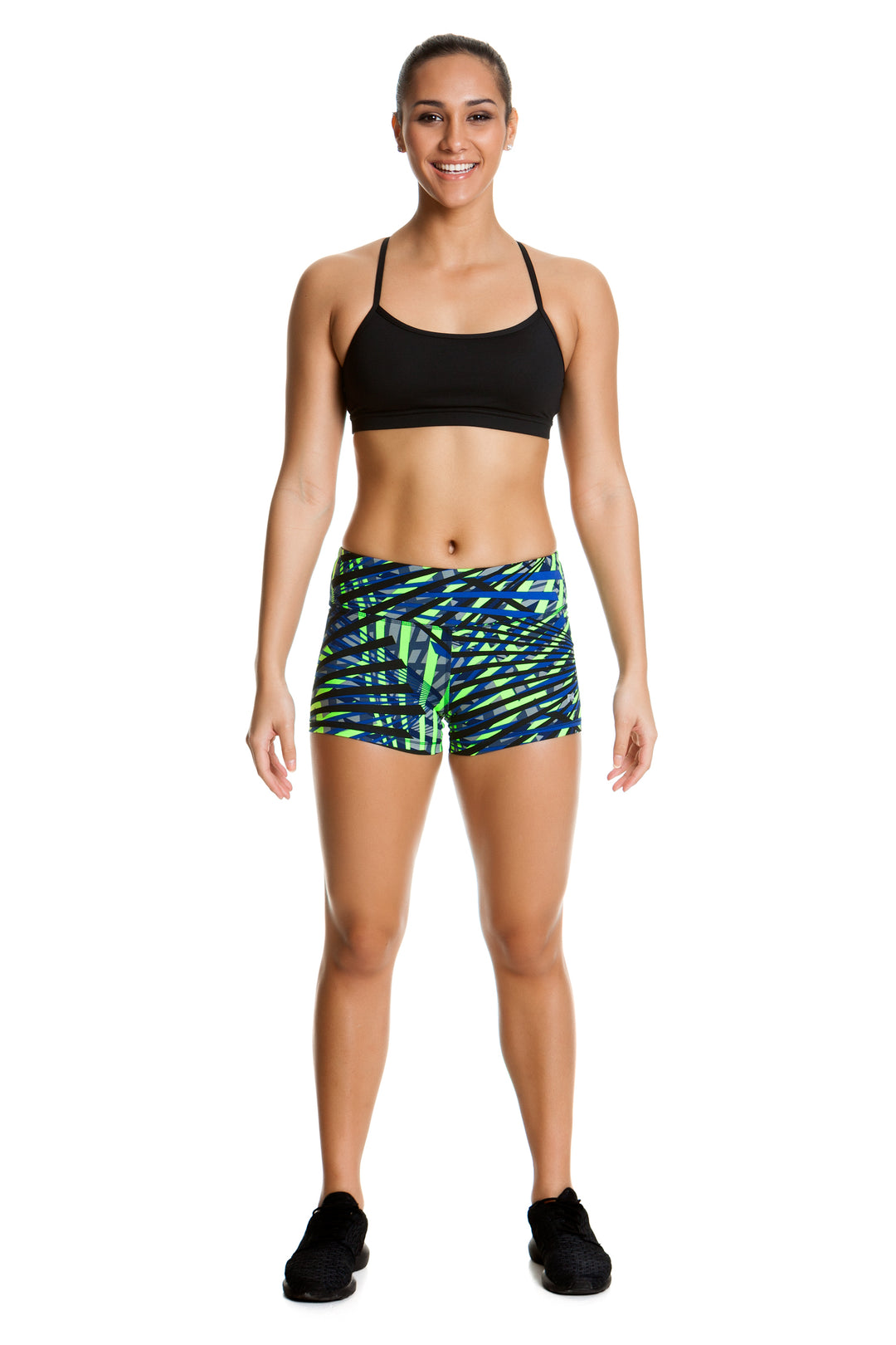 Funkita Damen Sportshort Mini Mini Splinter Night