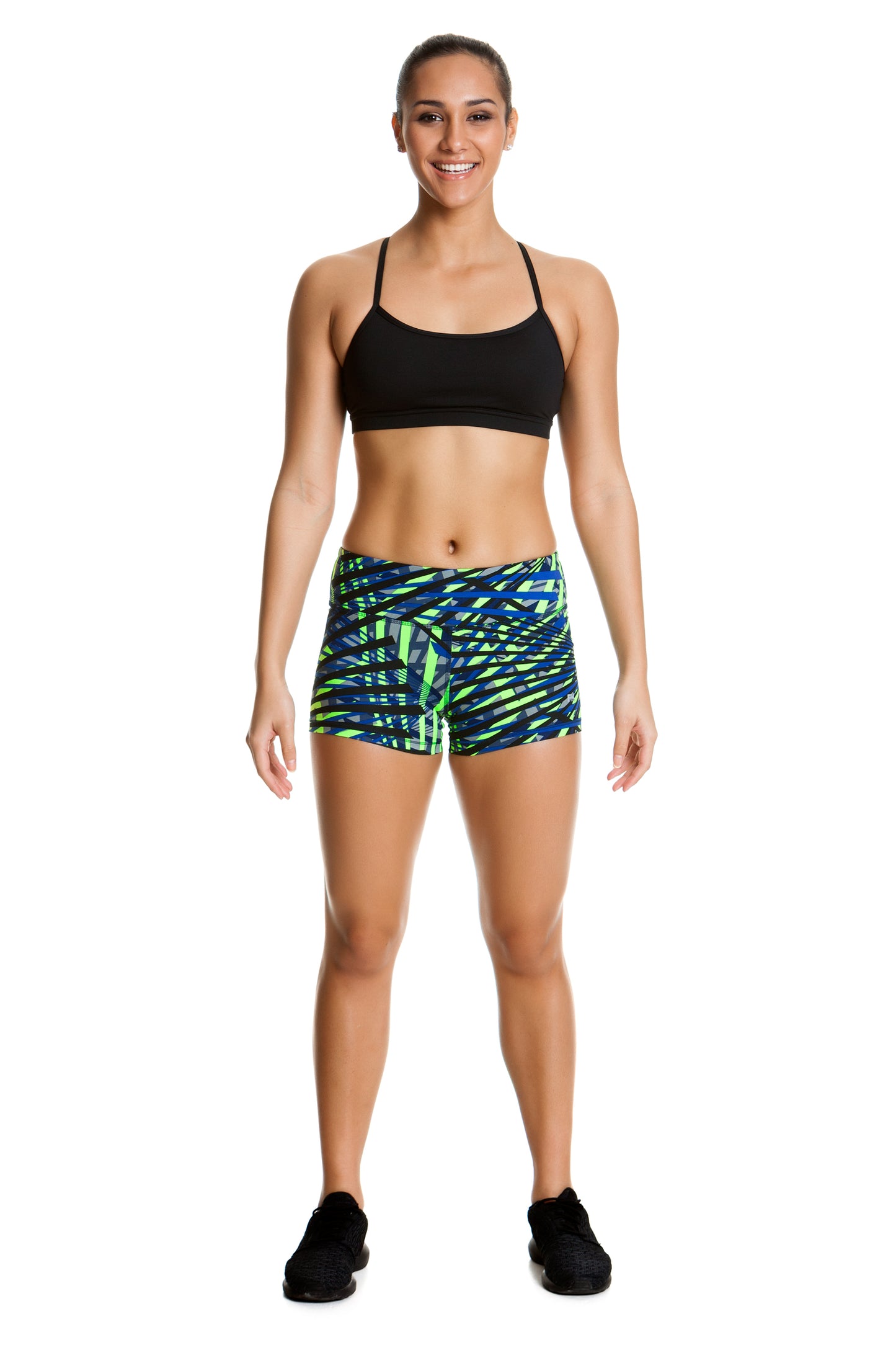 Funkita Damen Sportshort Mini Mini Splinter Night