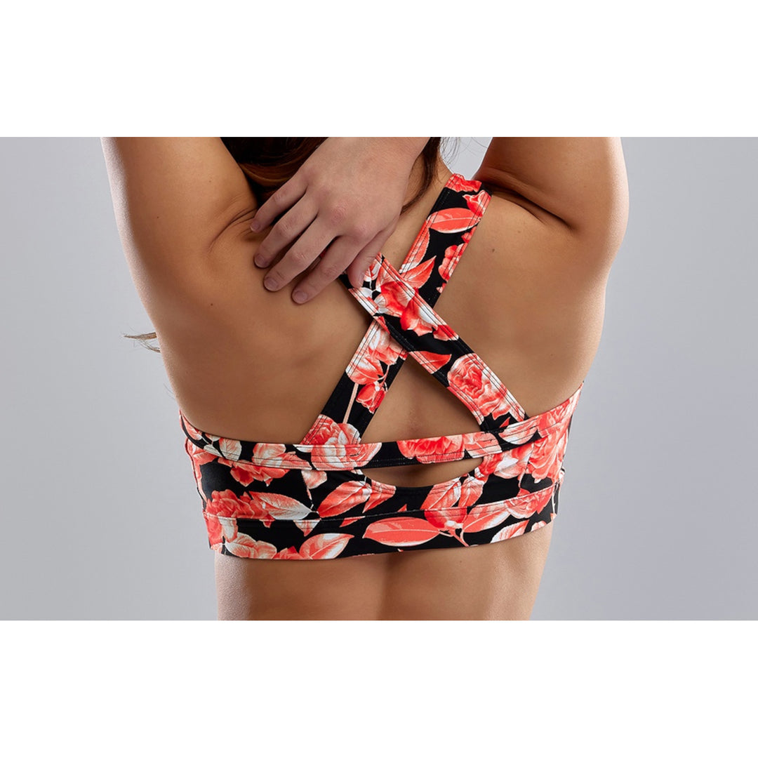 Funkita Damen Crop Top Training X Fit Rose Garden