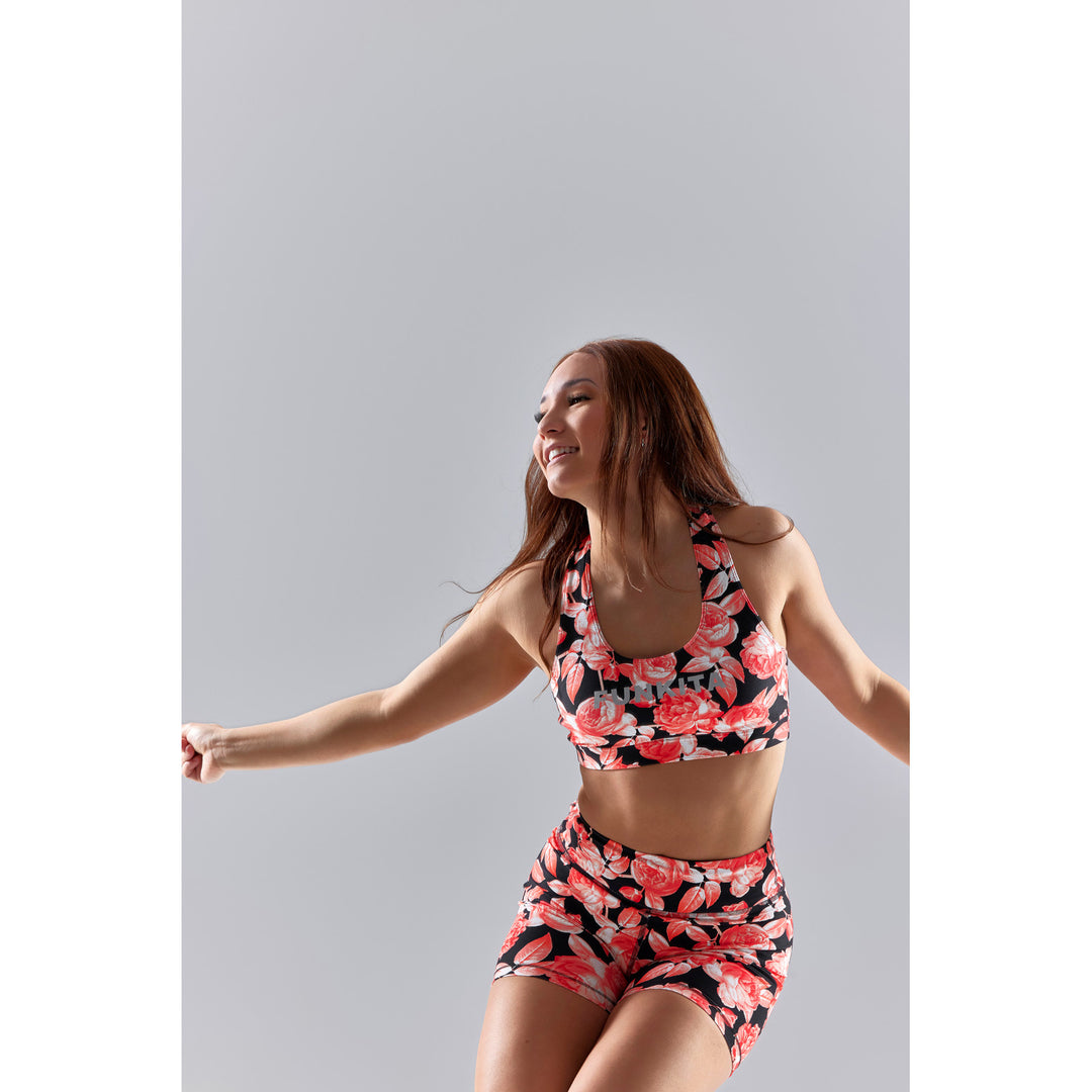Funkita Damen Crop Top Training X Fit Rose Garden