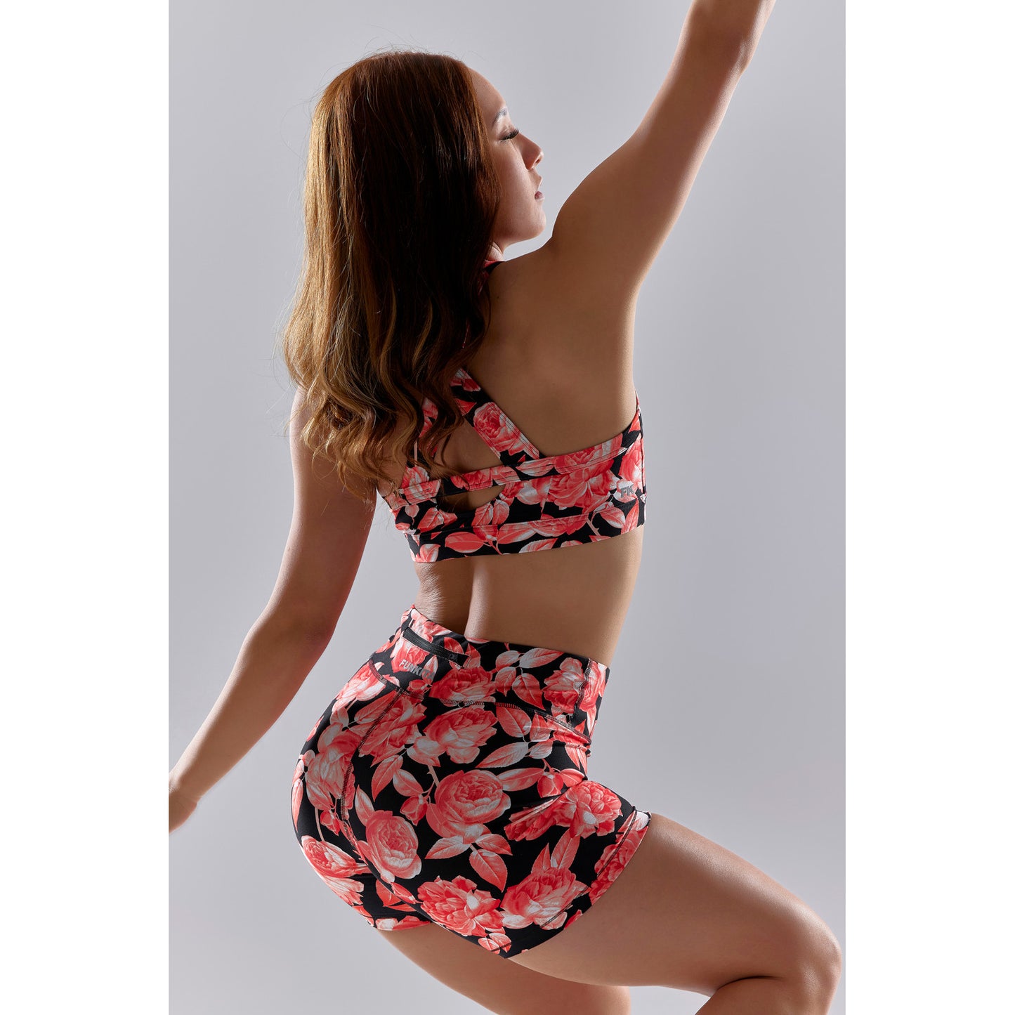 Funkita Damen Crop Top Training X Fit Rose Garden