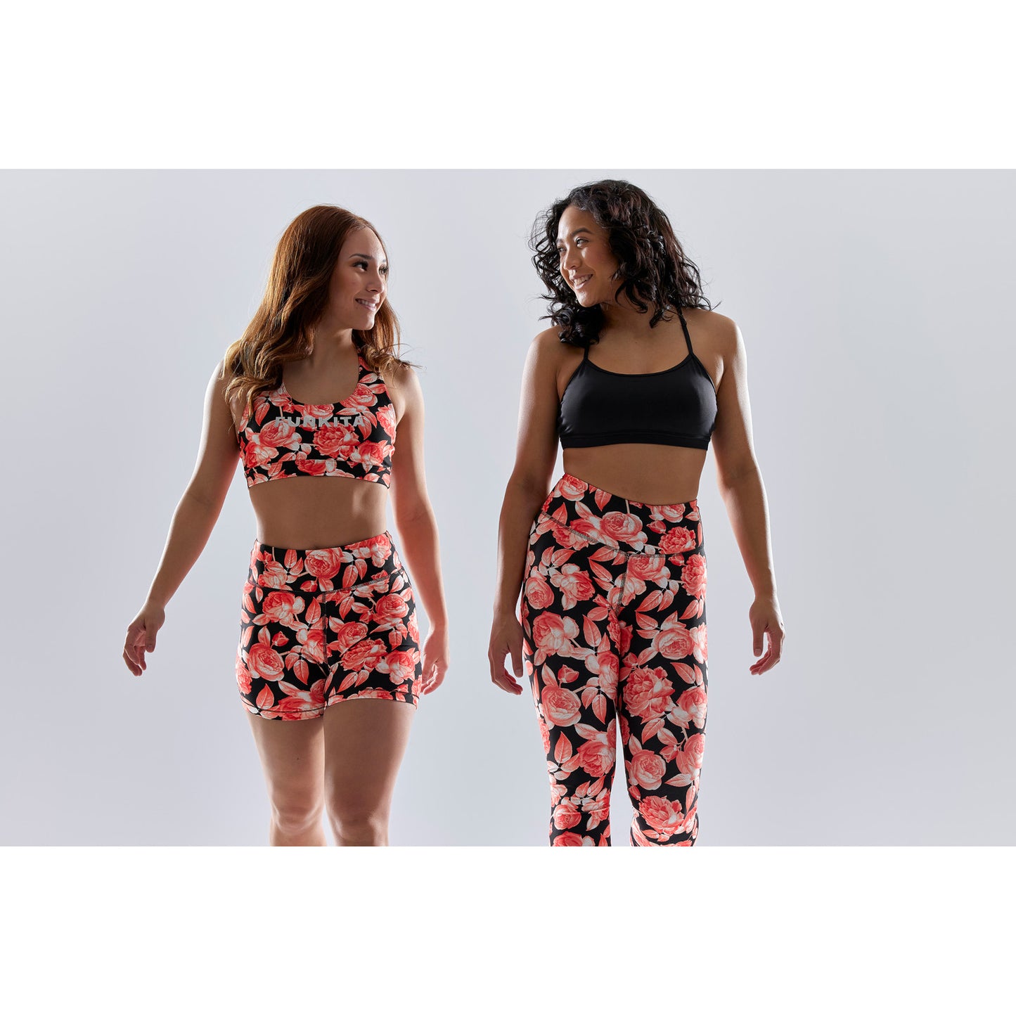 Funkita Damen Crop Top Training X Fit Rose Garden