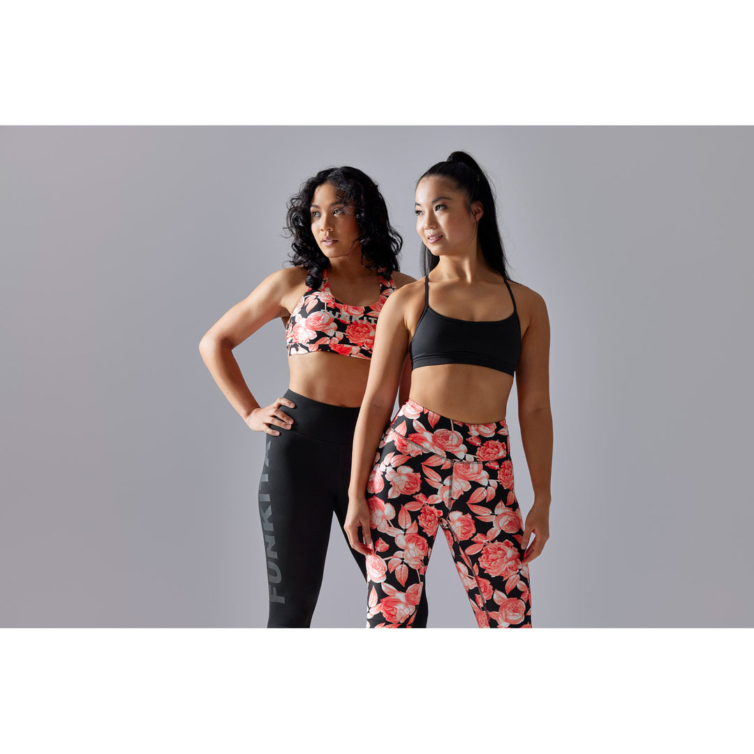 Funkita Damen Crop Top Training X Fit Rose Garden