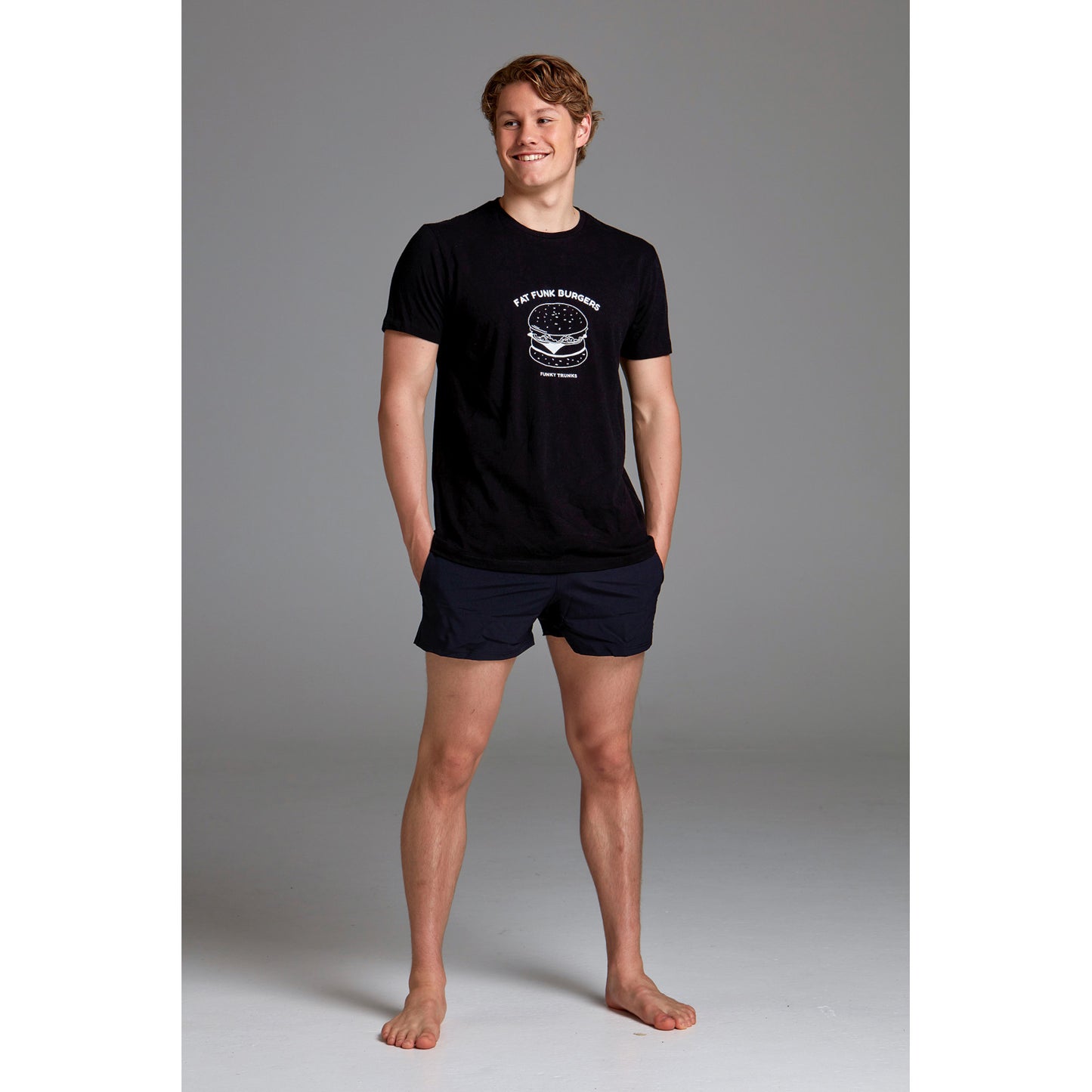 Funky Trunks Herren T-Shirt Crew Neck Fat Funk