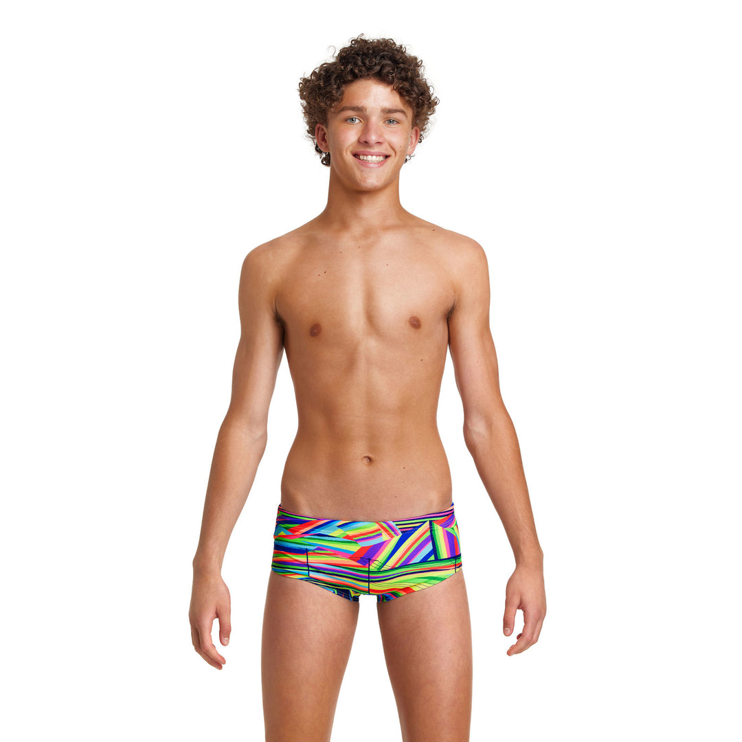 Funky Trunks Jungs Badehose Sidewinder Land Lines